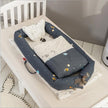 Crib Anti-pressure Newborn Foldable Portable Crib Middle Bed Baby Infant Mattress Bionic Travel Bed