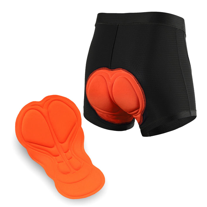Arsuxeo Ai Suou Hreathable And Quick-drying Printing Thickened Silicone Pad briefs Cycling Shorts Men U02M