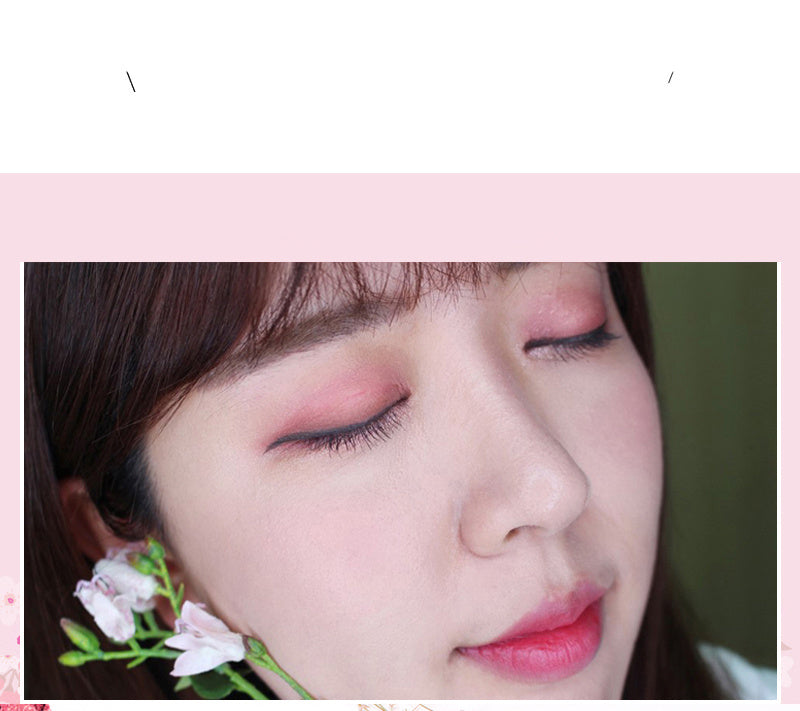 Ten-color Sakura Girl Eyeshadow Pink Peach Blossom Mermaid Pearlescent Matte Eyeshadow Palette