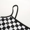 Black and white plaid stitching camisole female summer ins super hot inner base shirt top