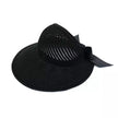 Outdoor Foldable Sun Hat, Bowknot Straw Visor Women