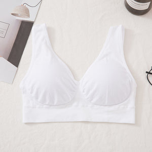 Yoga Luck Running Double-layer Small Vest Aunt No Steel Ring Underwear Sleeping Bra