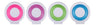TV Hair Dye Tool Hot Huez One-Time Hair Dye Powder Color Hair Dye 4 Colors OPP Packaging