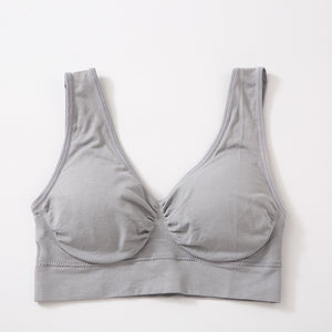 Yoga Luck Running Double-layer Small Vest Aunt No Steel Ring Underwear Sleeping Bra