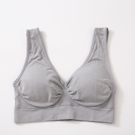 Yoga Luck Running Double-layer Small Vest Aunt No Steel Ring Underwear Sleeping Bra