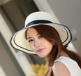 Sun Hat Big Black Bow Summer Hats For Women