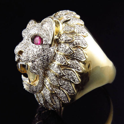 Alpcamers Men Party Club Fashion Gothic Championship Rings Jewelry