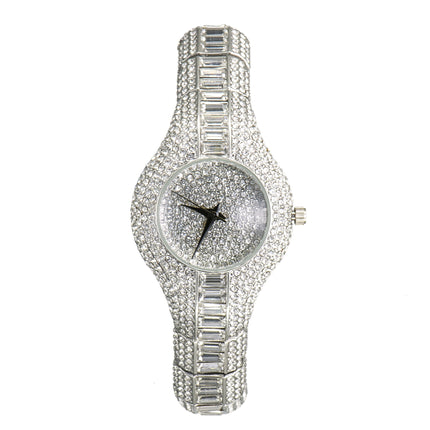 Fashion Watch With Diamonds And Colorful Stones Full Of Diamonds European-Style High-End Watches For Women