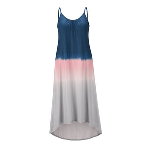 Sexy Backless Irregular Beach Dress