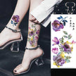 Bian Flower Tattoo Sticker Flower Tattoo Love Heart Tattoo Sticker Eco-friendly Water Transfer Tattoo Paper