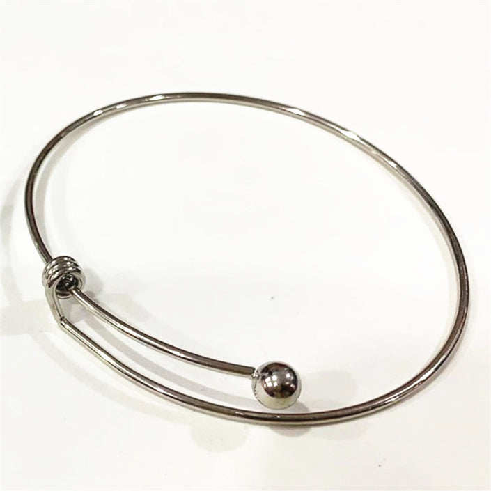 Hot 10pcs Lot Gold Silver Plated Charming Expandable Bangles Women Lady Wire Adjustable Bangle Bracelet For Fashion Gift Charms