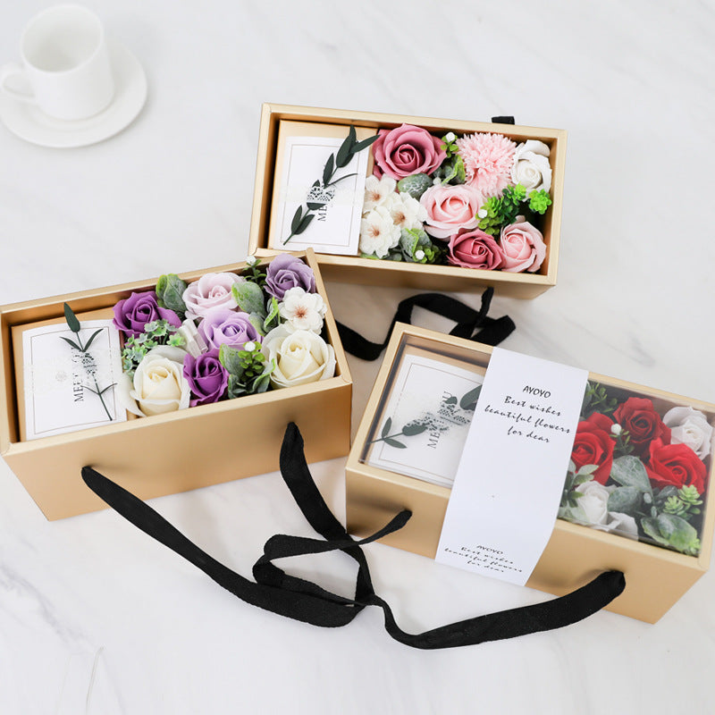 Soap Flower Rose Gift Box Mother's Day Gift Ideas Valentine's Day 520 Gift birthday