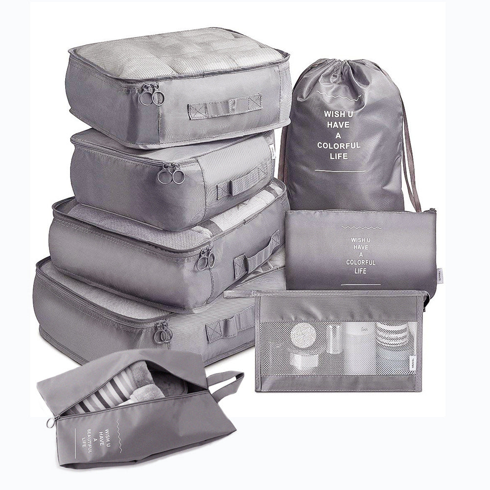 Alpcamers  8-piece Set Luggage Divider Bag Travel Storage Clothes