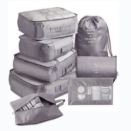 Alpcamers  8-piece Set Luggage Divider Bag Travel Storage Clothes