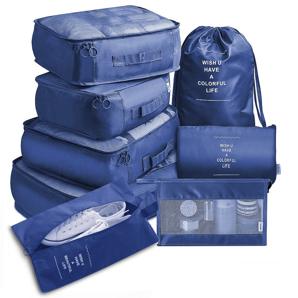 Alpcamers  8-piece Set Luggage Divider Bag Travel Storage Clothes