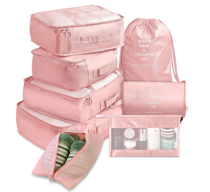 Alpcamers  8-piece Set Luggage Divider Bag Travel Storage Clothes