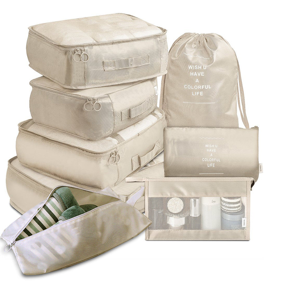 Alpcamers  8-piece Set Luggage Divider Bag Travel Storage Clothes