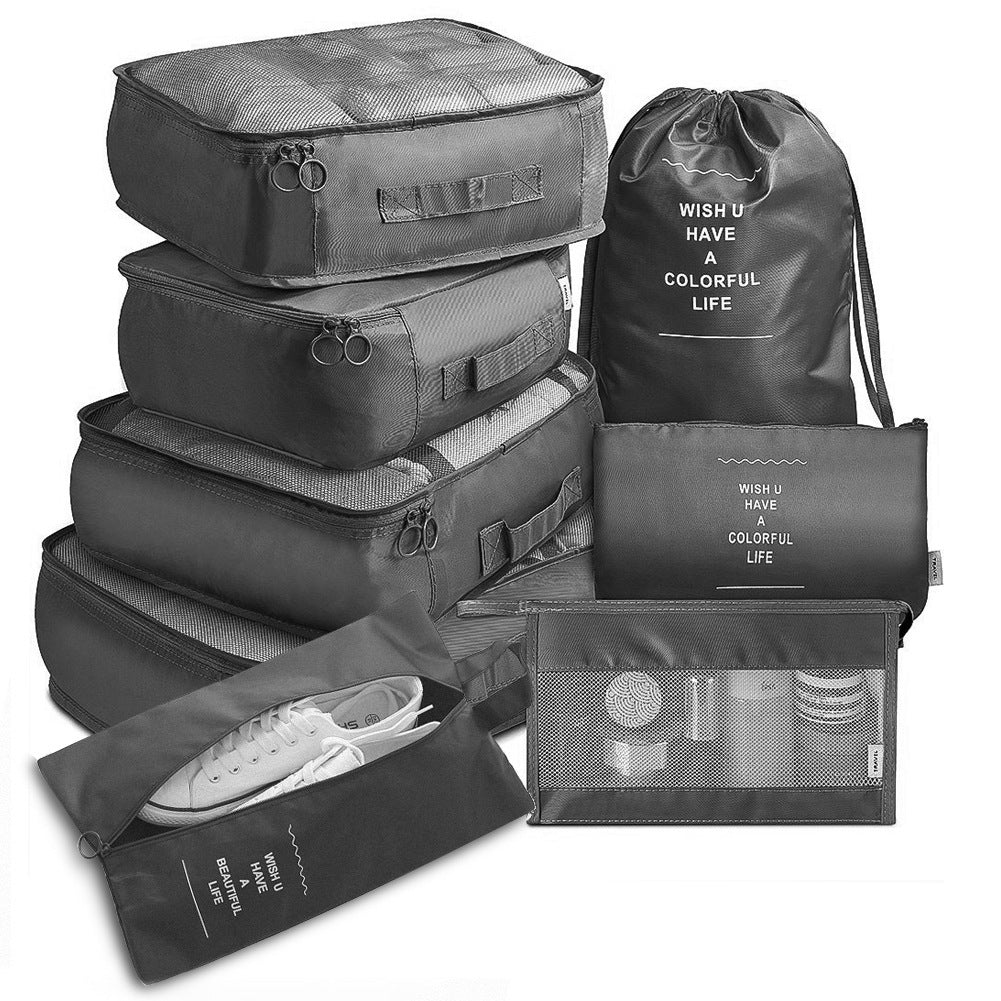 Alpcamers  8-piece Set Luggage Divider Bag Travel Storage Clothes