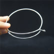 Hot 10pcs Lot Gold Silver Plated Charming Expandable Bangles Women Lady Wire Adjustable Bangle Bracelet For Fashion Gift Charms