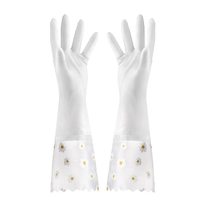 Waterproof Non-Slip Kitchen Silicone Dishwashing Gloves