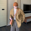 Thick Woolen Coat Men'S Splicing Suit Style Detachable Windbreaker Men