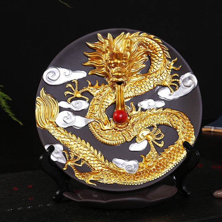 Ceramic Incense Burner Aromatherapy Burner Backflow Incense Burner Xianglong Backflow Incense Burner Ceramic Craft Decoration