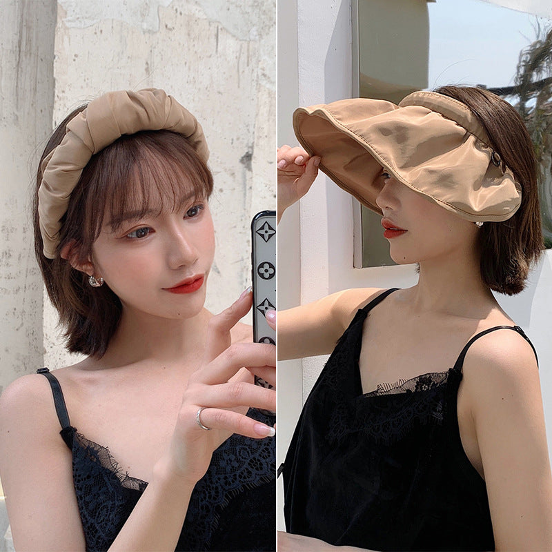Women'S Sun Visor Anti-Uv Sun Protection Foldable