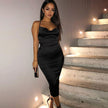 Women's Dress Foreign Trade Sexy Nightclub Skirt Summer Satin Fashion Women's Dress Women