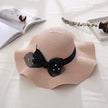 Women's Wavy Edge Big Brim Straw Hat Korean Travel