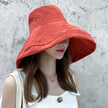 Foldable Bucket Hat for Women Outdoor Sunscreen Cotton Fishing Hunting Cap