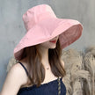 Foldable Bucket Hat for Women Outdoor Sunscreen Cotton Fishing Hunting Cap