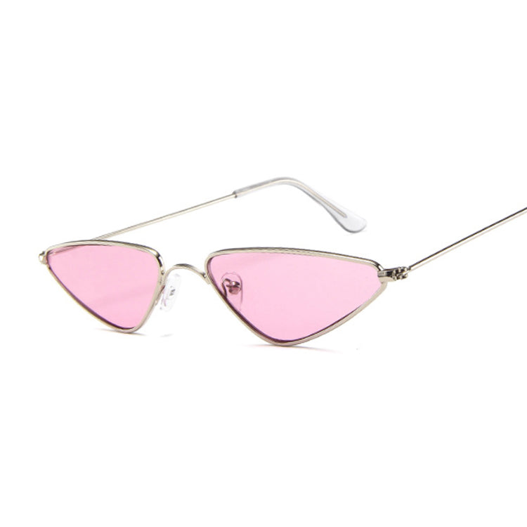 New European And American Sunglasses Trend Cat Eye Sunglasses Small Frame Triangle Glasses Ocean Piece Sunglasses