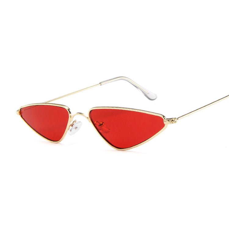 New European And American Sunglasses Trend Cat Eye Sunglasses Small Frame Triangle Glasses Ocean Piece Sunglasses