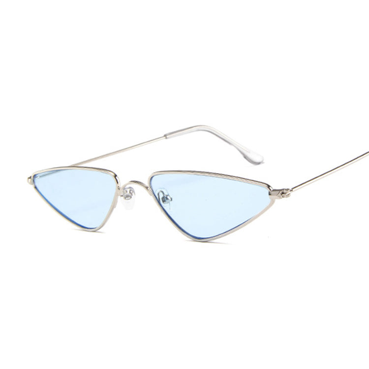 New European And American Sunglasses Trend Cat Eye Sunglasses Small Frame Triangle Glasses Ocean Piece Sunglasses