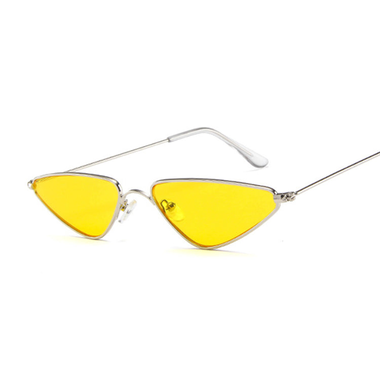 New European And American Sunglasses Trend Cat Eye Sunglasses Small Frame Triangle Glasses Ocean Piece Sunglasses