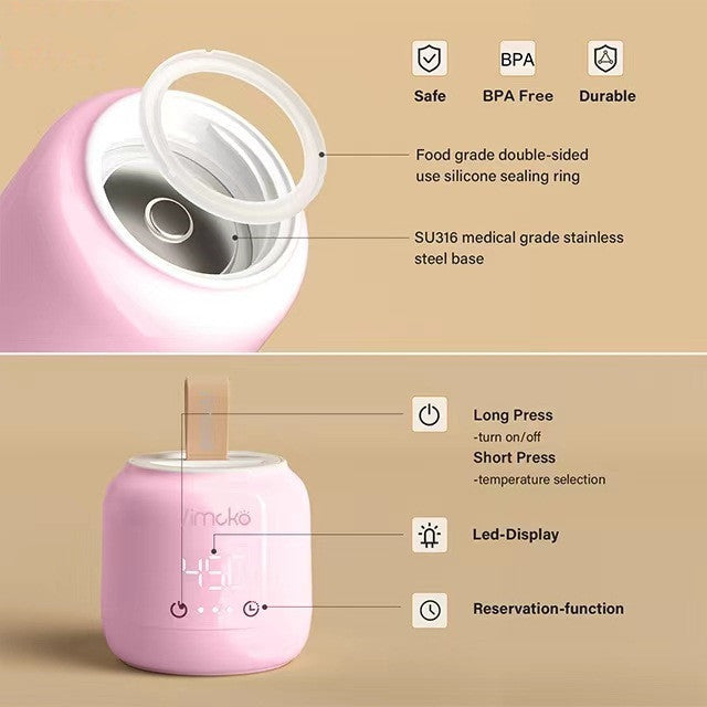 Portable Milk Warmer Heating Constant Temperature Outing