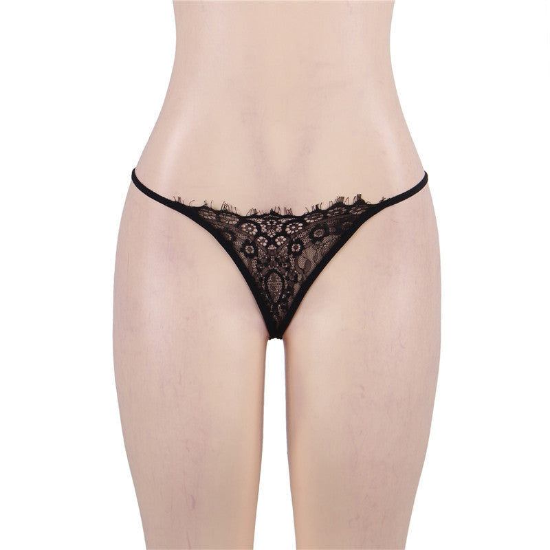 Women Lace Bra Panty Garter Set Wirefree 3pcs Bra Garter Panties Set RE80527