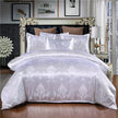 European Style Satin Jacquard Bedding Set  Quilt Cover And Pillowcase