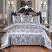 European Style Satin Jacquard Bedding Set  Quilt Cover And Pillowcase