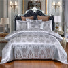 European Style Satin Jacquard Bedding Set  Quilt Cover And Pillowcase