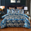 European Style Satin Jacquard Bedding Set  Quilt Cover And Pillowcase