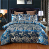 European Style Satin Jacquard Bedding Set  Quilt Cover And Pillowcase