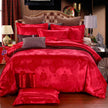 European Style Satin Jacquard Bedding Set  Quilt Cover And Pillowcase