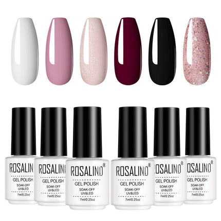 Nail Polish Set 6 Bottles Of Removable Nail Glue Barbie Glue Vegetable Nail Polish Glue Uv Glue