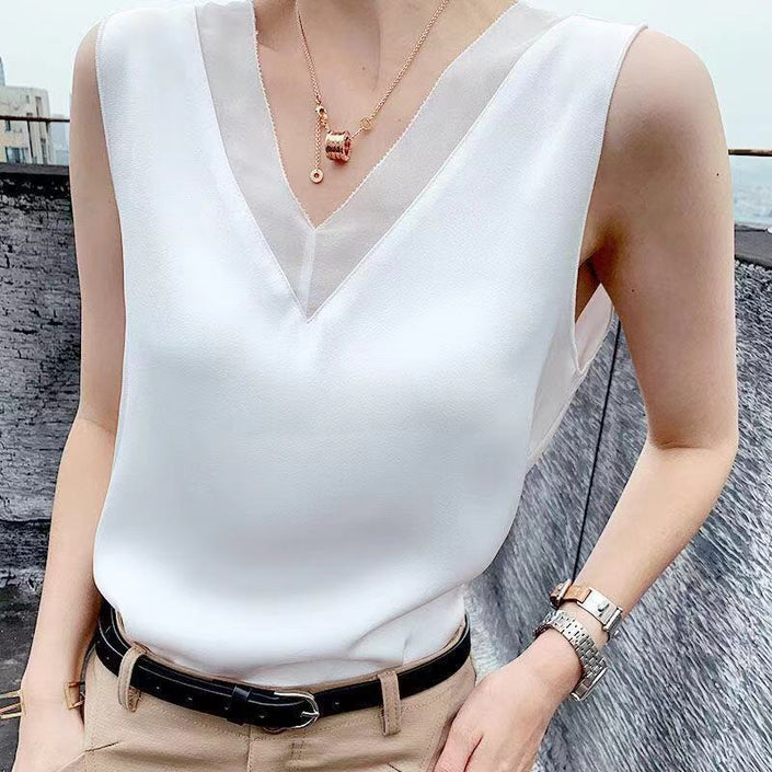 Silk Satin Outer Wear Base Loose Sling