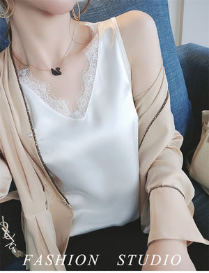 Silk Satin Outer Wear Base Loose Sling