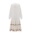 V-neck Embroidered Loose Dress Embroidered Long Skirt