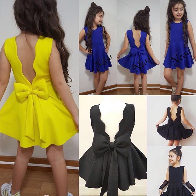 Children'S Clothing   Girls Sleeveless Halter Bow Girl Princess Dress