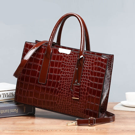 Women'S Bag Solid Color Fashion Mirror Handbag