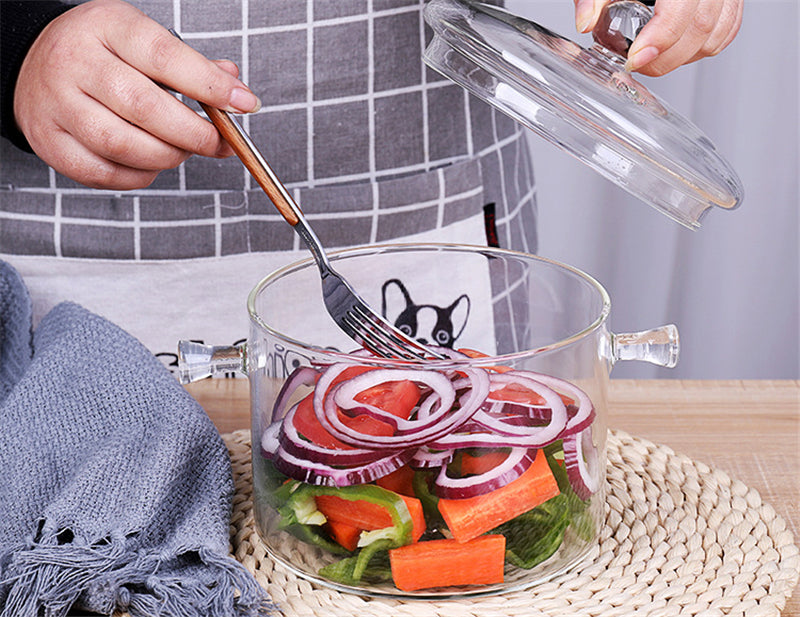 Glass Pot Stove Pot Kitchen Transparent Mini Soup Pot Stove